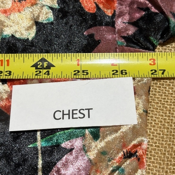 Loverich Women Velvet Kimono Jacket Sz L-XL Open Front Boho Gypsy Luxe Regal - Picture 9 of 11